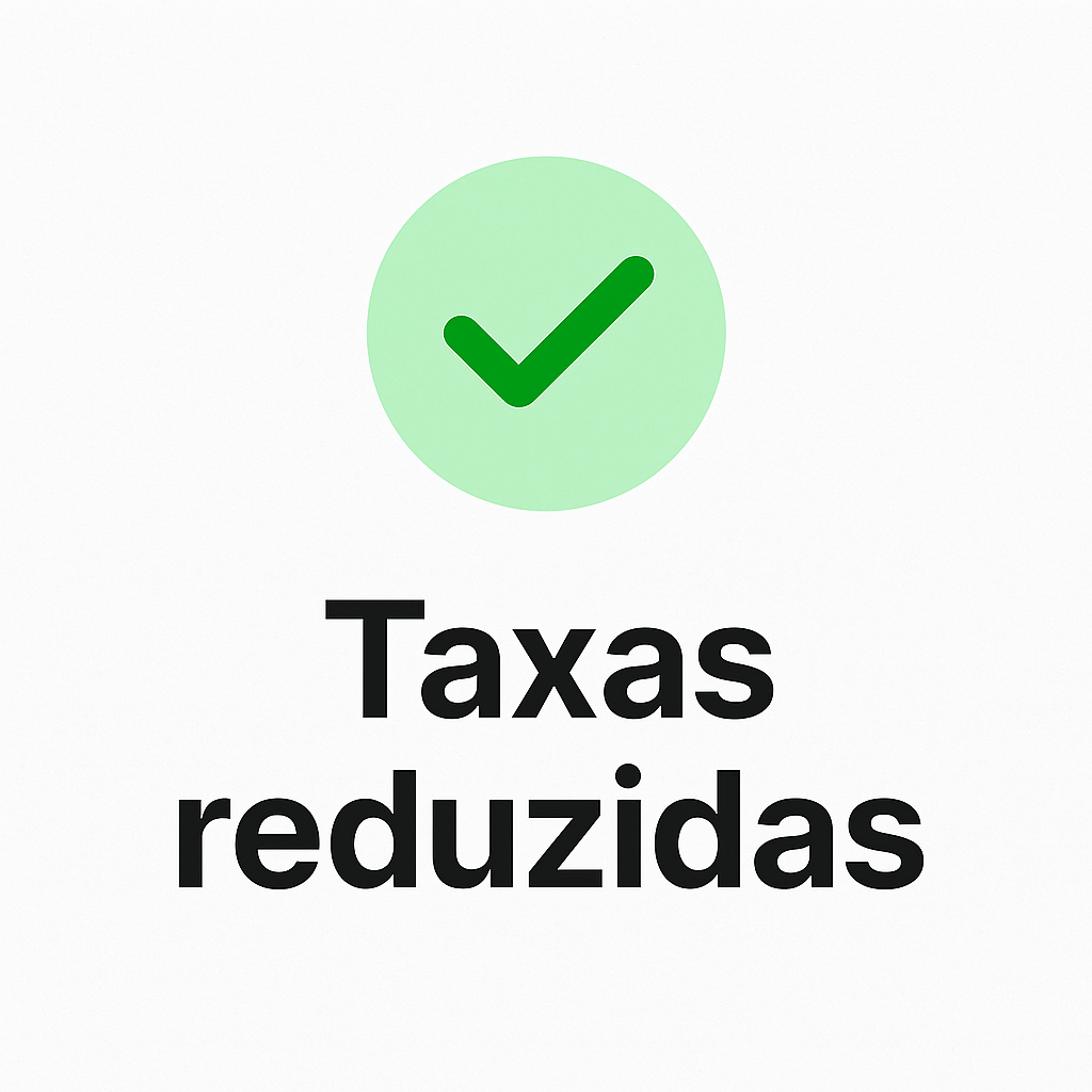 Taxas reduzidas